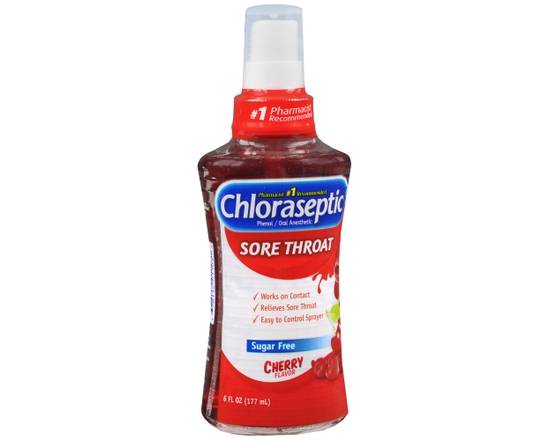 Order Chloraseptic Sore Throat Spray Cherry food online from Scripx Pharmacy store, Plano on bringmethat.com