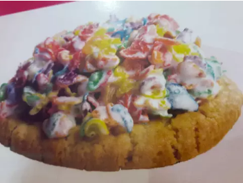 Order Fruity Pebbles Cookie food online from One Hot Cookie store, Youngstown on bringmethat.com