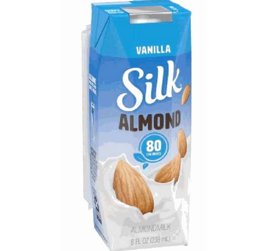 Order Silk Almond Milk - Vanilla 8 oz food online from IV Deli Mart store, Goleta on bringmethat.com