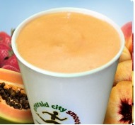 Order Just Peachy food online from Emerald City Smoothie store, Bonney Lake on bringmethat.com