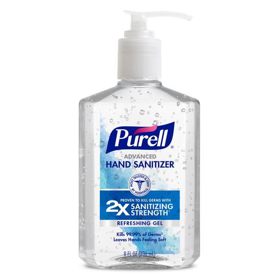 Order PURELL Advanced Hand Sanitizer Refreshing Gel, 8 fl oz Pump Bottle food online from CVS store, FRANKFORT on bringmethat.com
