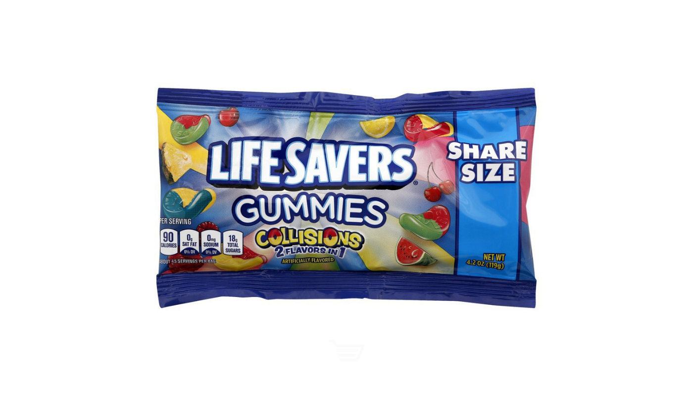 Order Life Savers Gummies Collision 4.2oz food online from Golden Rule Liquor store, West Hollywood on bringmethat.com