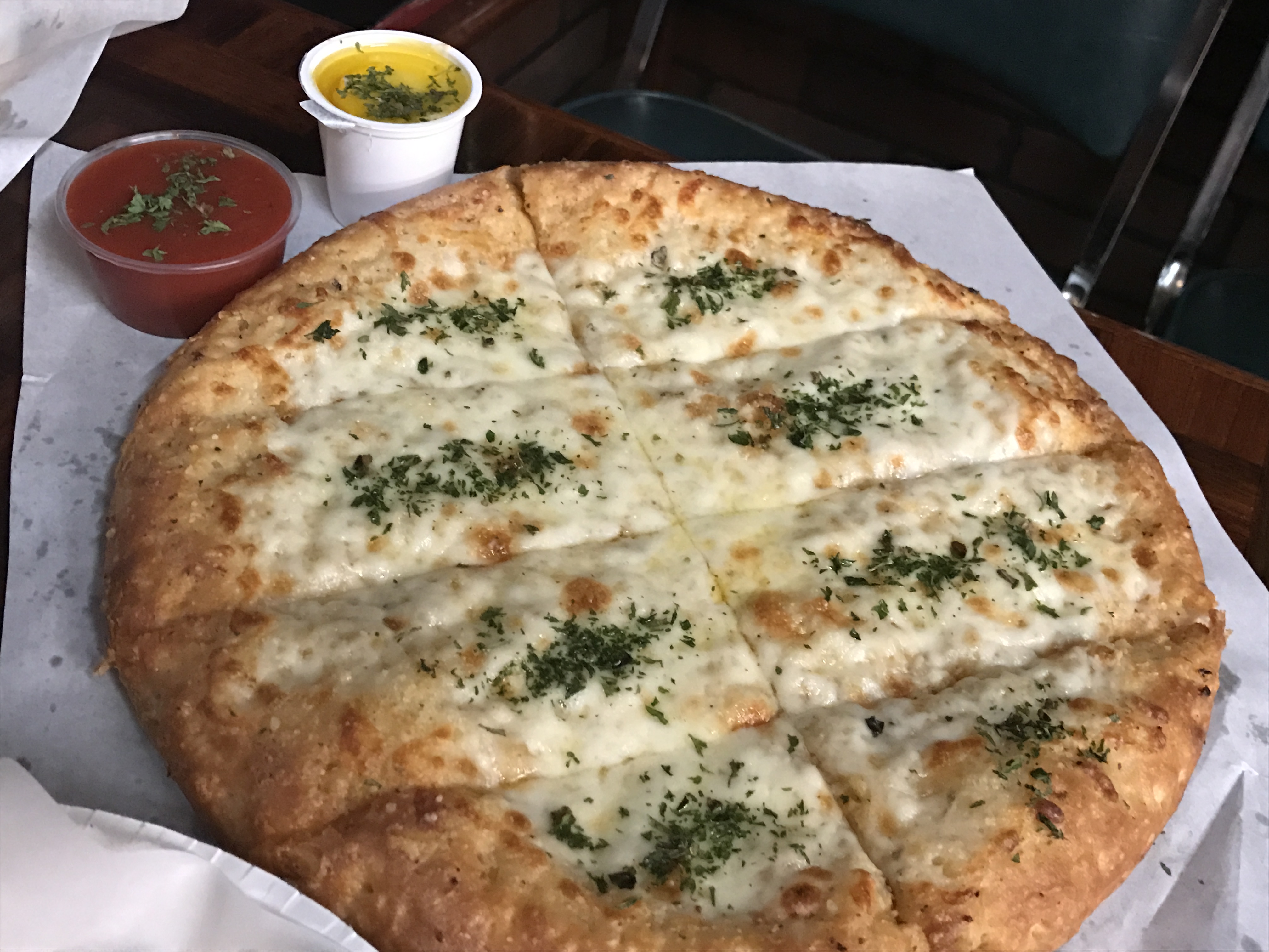 Order Cheesy Pizza Bread food online from Kings Pizza store, Columbus on bringmethat.com