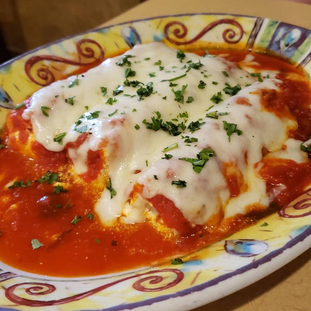 Order Manicotti - 4 Pieces food online from Rosario Pizza store, Bordentown on bringmethat.com