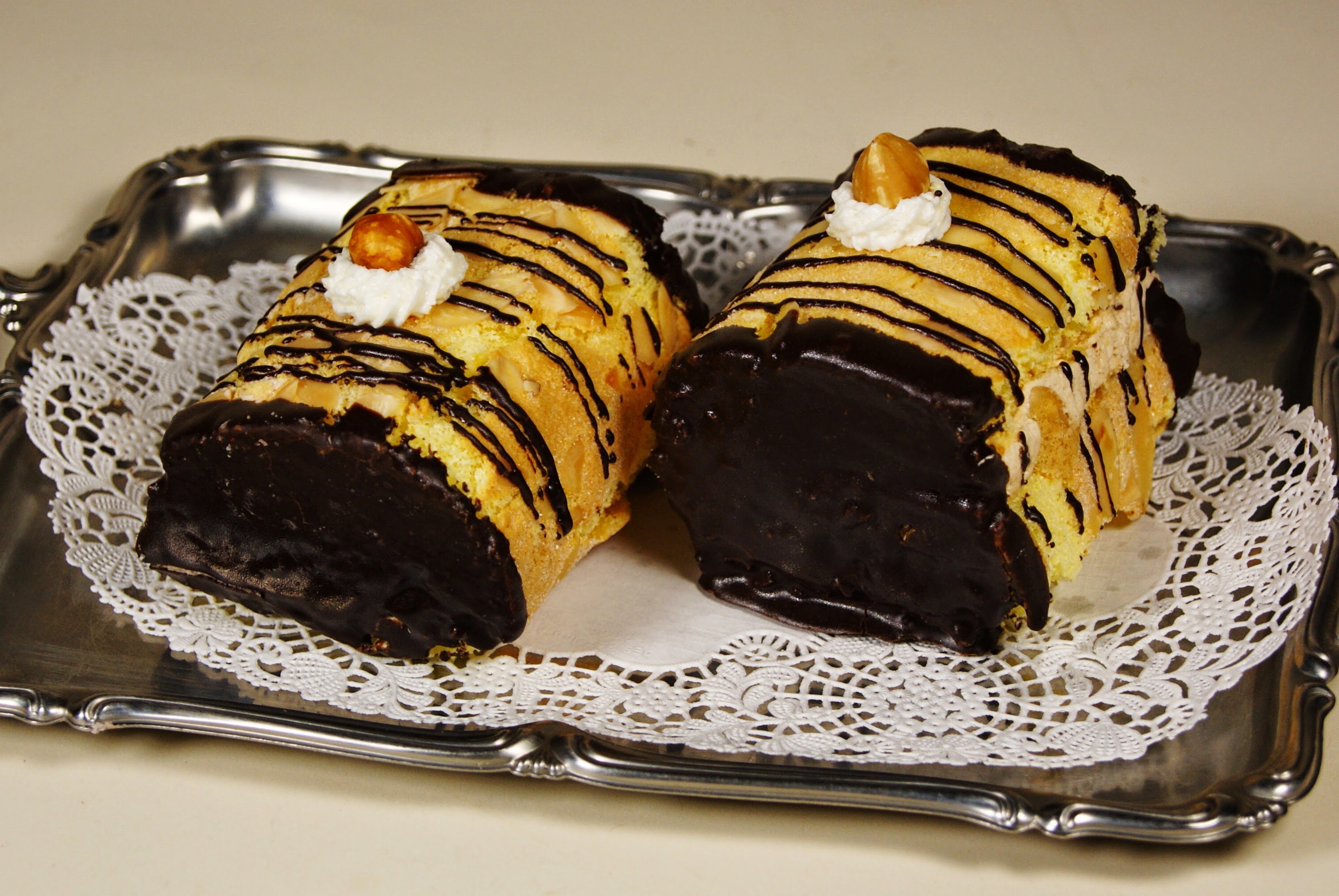 Order Hazelnut Log food online from Lutz Cafe & Pastry Shop store, CHICAGO on bringmethat.com