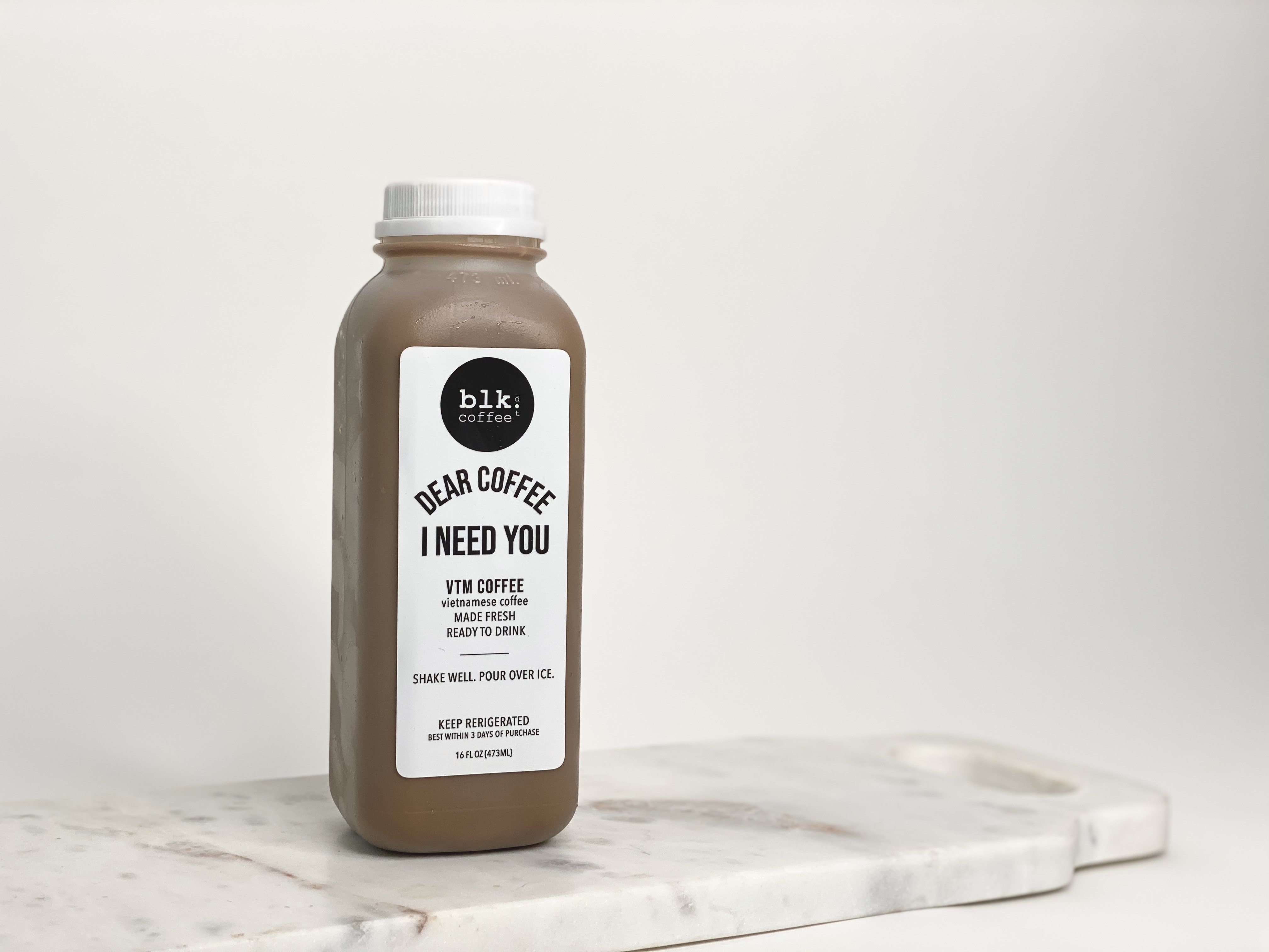 Order VTM Coffee Bottle food online from Blk Dot Coffee store, Irvine on bringmethat.com