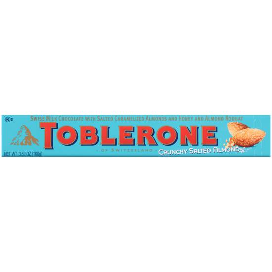 Order Toblerone Milk Chocolate Swiss Crunchy Salted Almond (3.52 oz) food online from Rite Aid store, Yamhill County on bringmethat.com
