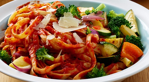Order Vegetable Pasta food online from New York Pizza & Pasta store, San Leandro on bringmethat.com