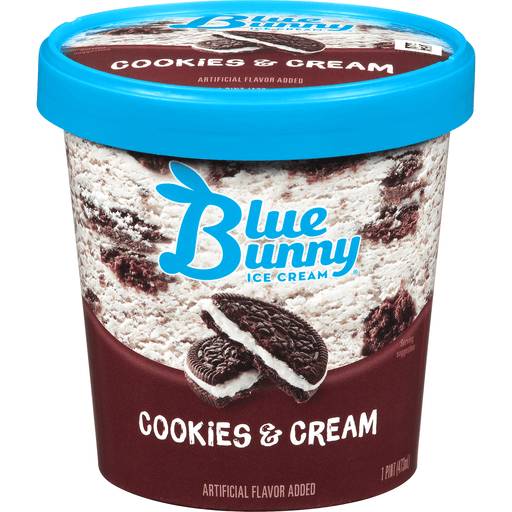 Order Blue Bunny Cookies & Cream Ice Cream food online from Red Roof Market store, Lafollette on bringmethat.com
