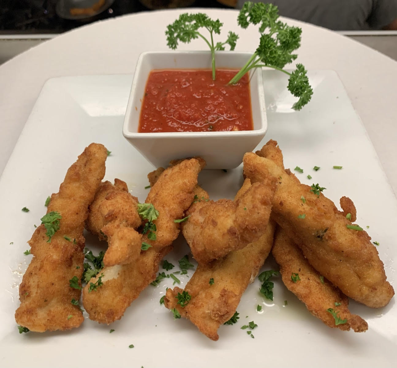 Order Breaded Chicken Strips (Made Fresh) food online from La Gondola  store, Chicago on bringmethat.com