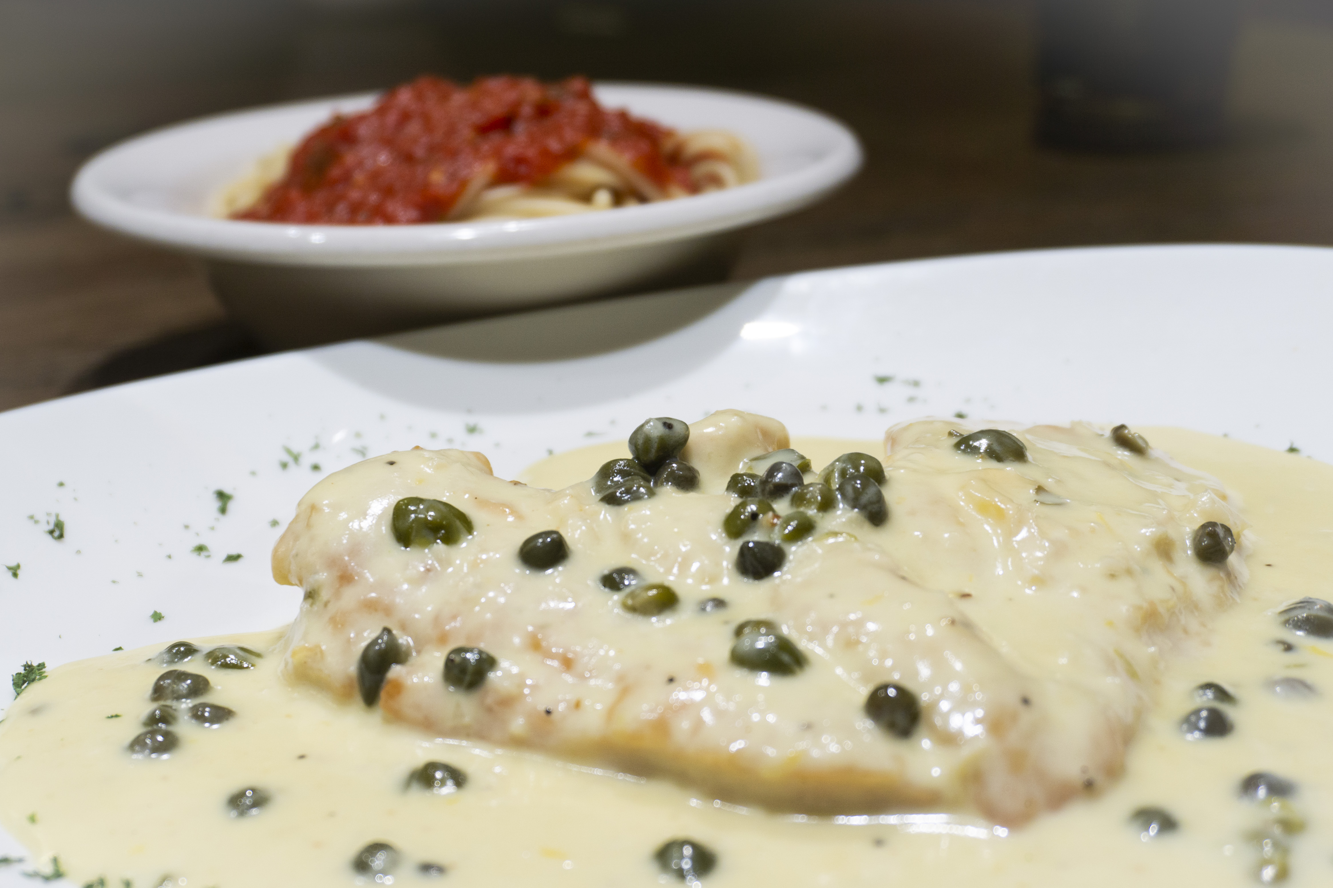 Order Veal Piccata food online from Othello Italian Restaurant store, Norman on bringmethat.com