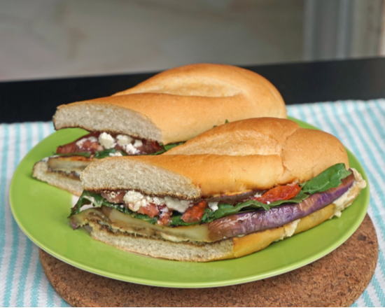 Order Eggplant Parmigiana Sandwich food online from Salvatore's Parmigiana Sandwiches store, San Francisco on bringmethat.com