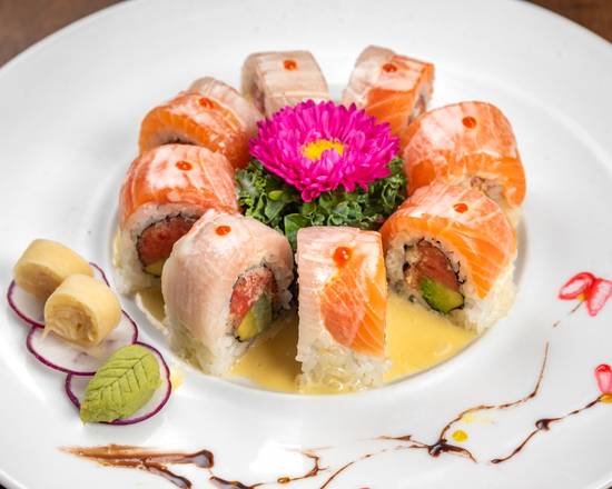 Order Rising Sun Roll food online from Pink Sumo Sushi & Sake Cafe store, Westport on bringmethat.com