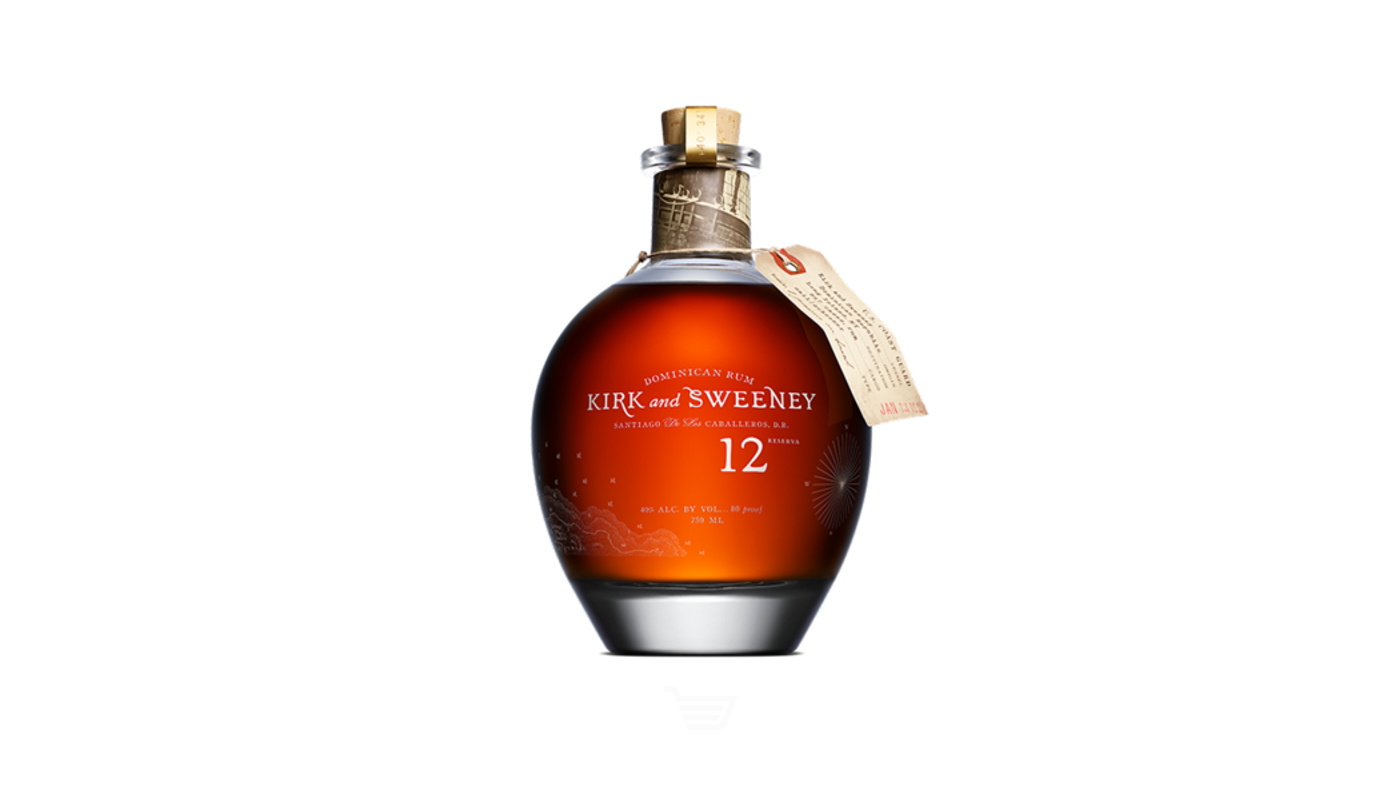 Order Kirk and Sweeney Dominican Rum 12 Year 750mL food online from Village Commons Liquor store, Camarillo on bringmethat.com