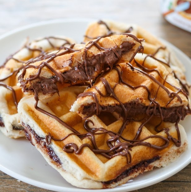Order Nutella Waffle food online from Frannies Goodie Shop store, Mount Kisco on bringmethat.com