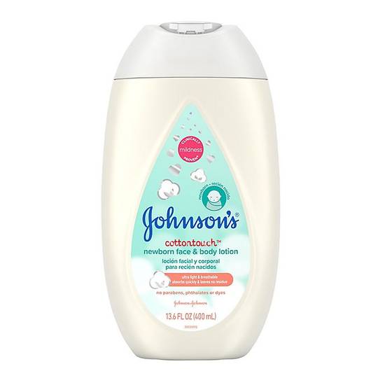 Order Johnson & Johnson® Cotton Touch 13.5 oz. Newborn Baby Face and Body Lotion food online from Bed Bath & Beyond store, Bloomington on bringmethat.com
