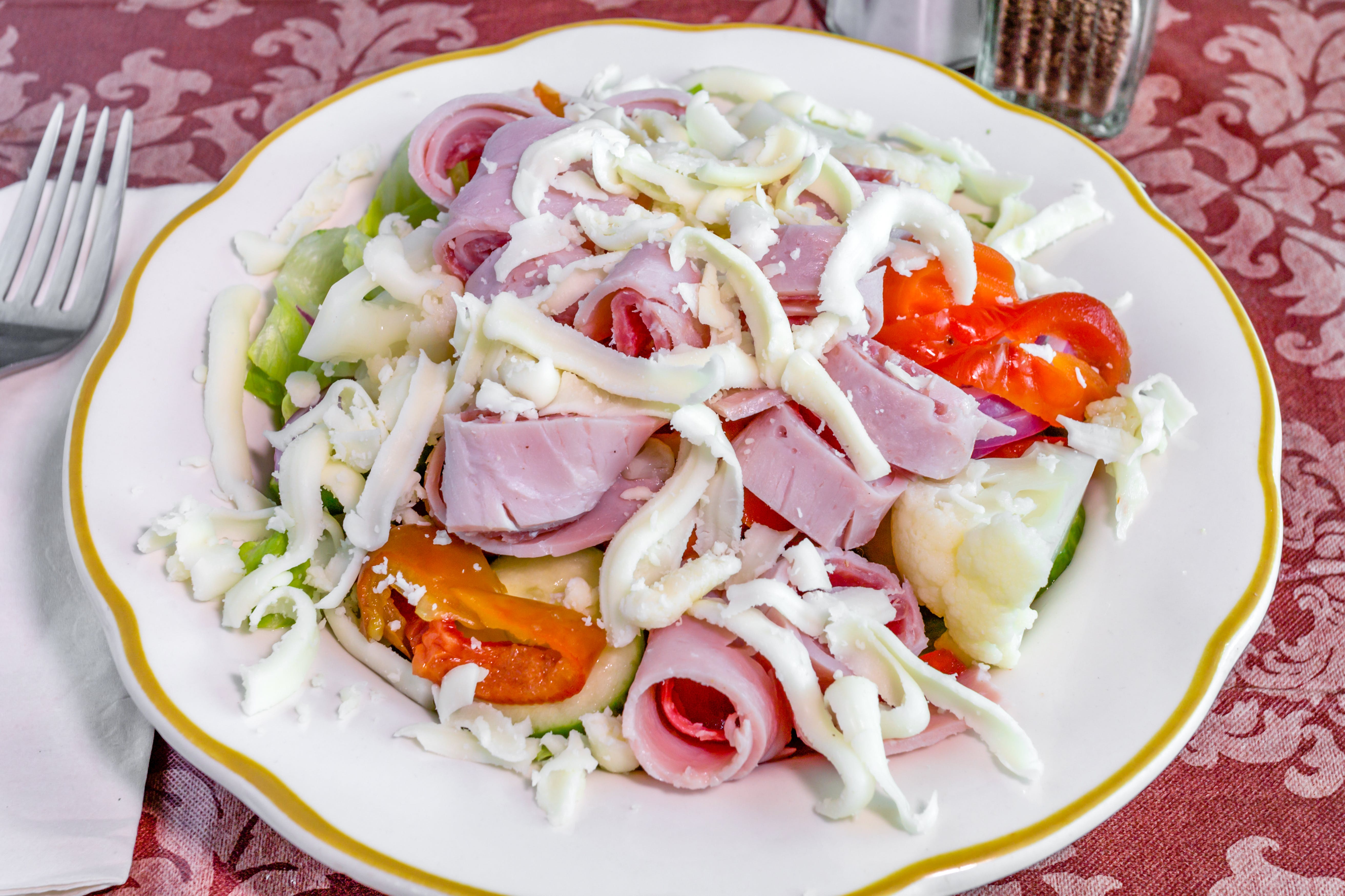 Order Antipasto Salad - Small food online from Fratelli Pizzeria & Cafe store, Bethlehem on bringmethat.com