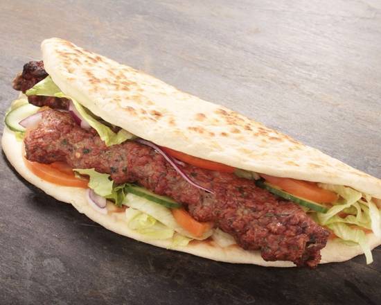 Order Kafta Kebab Sandwich food online from The Shawarma Eats store, Cranford on bringmethat.com