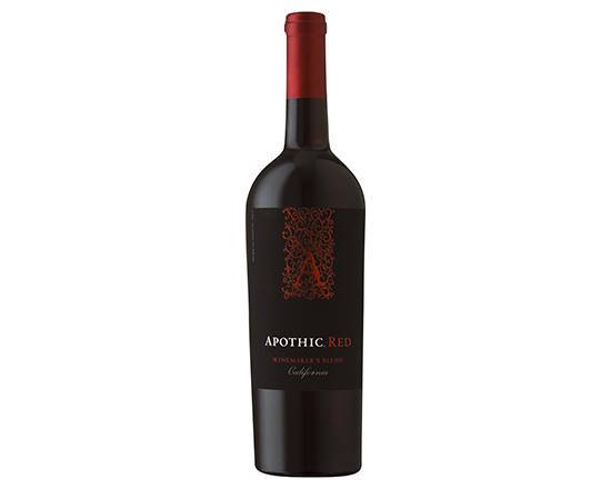 Order Apothic Red Blend, 750mL red wine (13.5% ABV) food online from Arcata Liquors store, Arcata on bringmethat.com