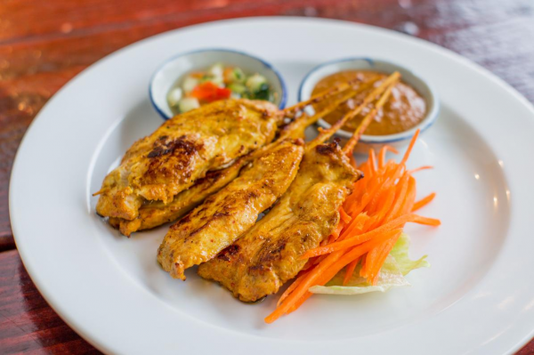 Order Chicken Satay food online from Prik Thai Kitchen store, Astoria on bringmethat.com