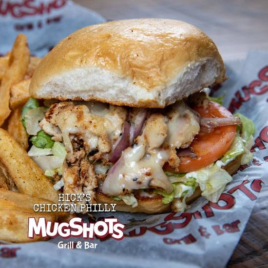 Order HICKS PHILLY SANDWICH food online from Mugshots Grill & Bar store, Starkville on bringmethat.com