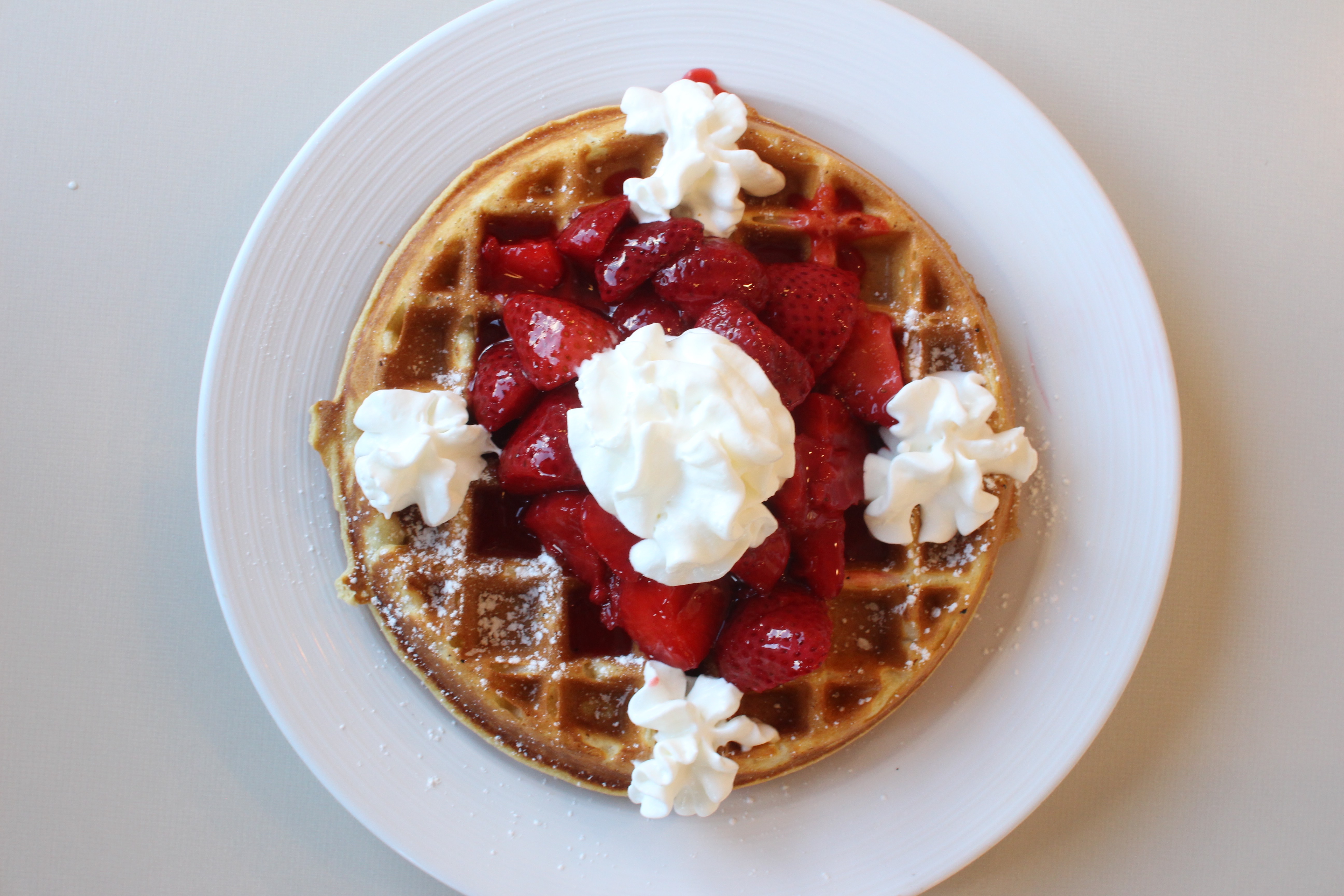Order Strawberry Waffle food online from Hermosa store, Chicago on bringmethat.com