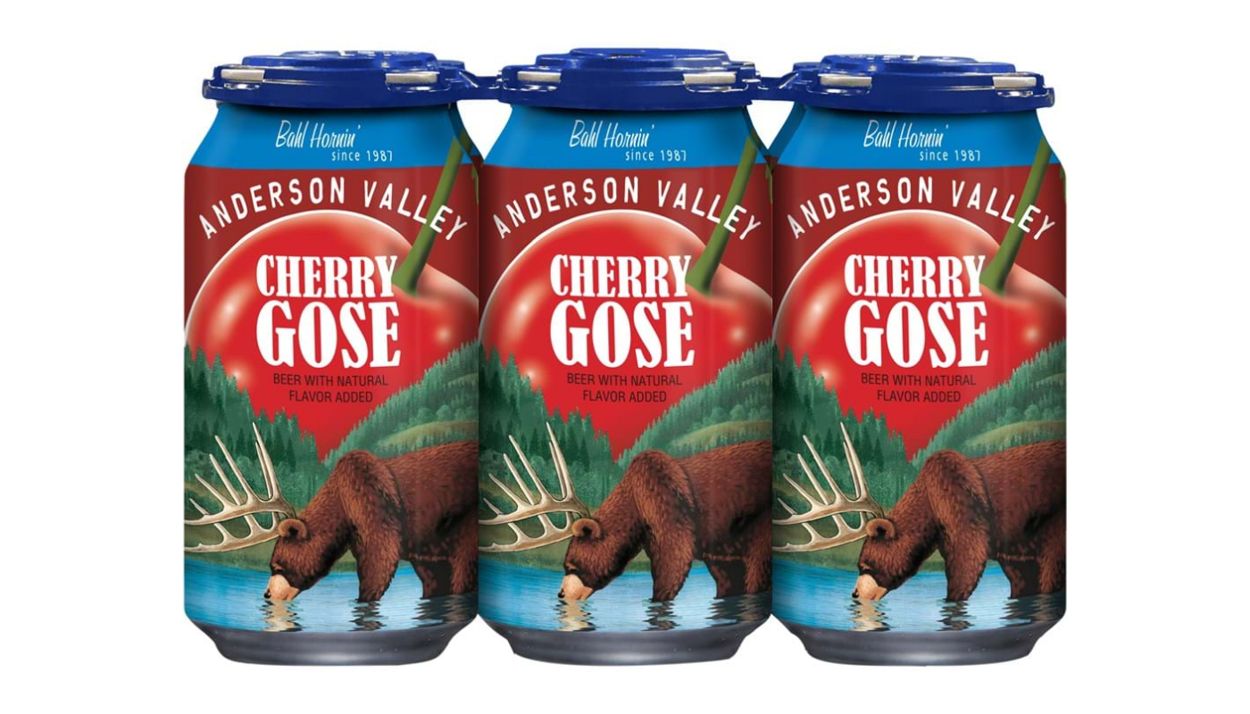 Order Anderson Valley Brewing Cherry Gose 6 Pack 12oz Cans food online from Spikes Bottle Shop store, Chico on bringmethat.com