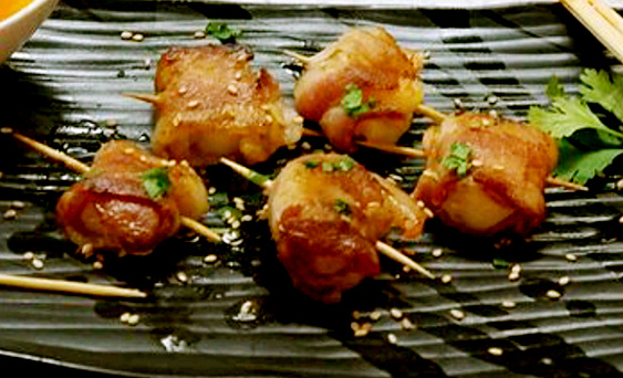 Order 20. Bacon Shrimp and Scallop food online from Rainbow King store, Bel Air on bringmethat.com