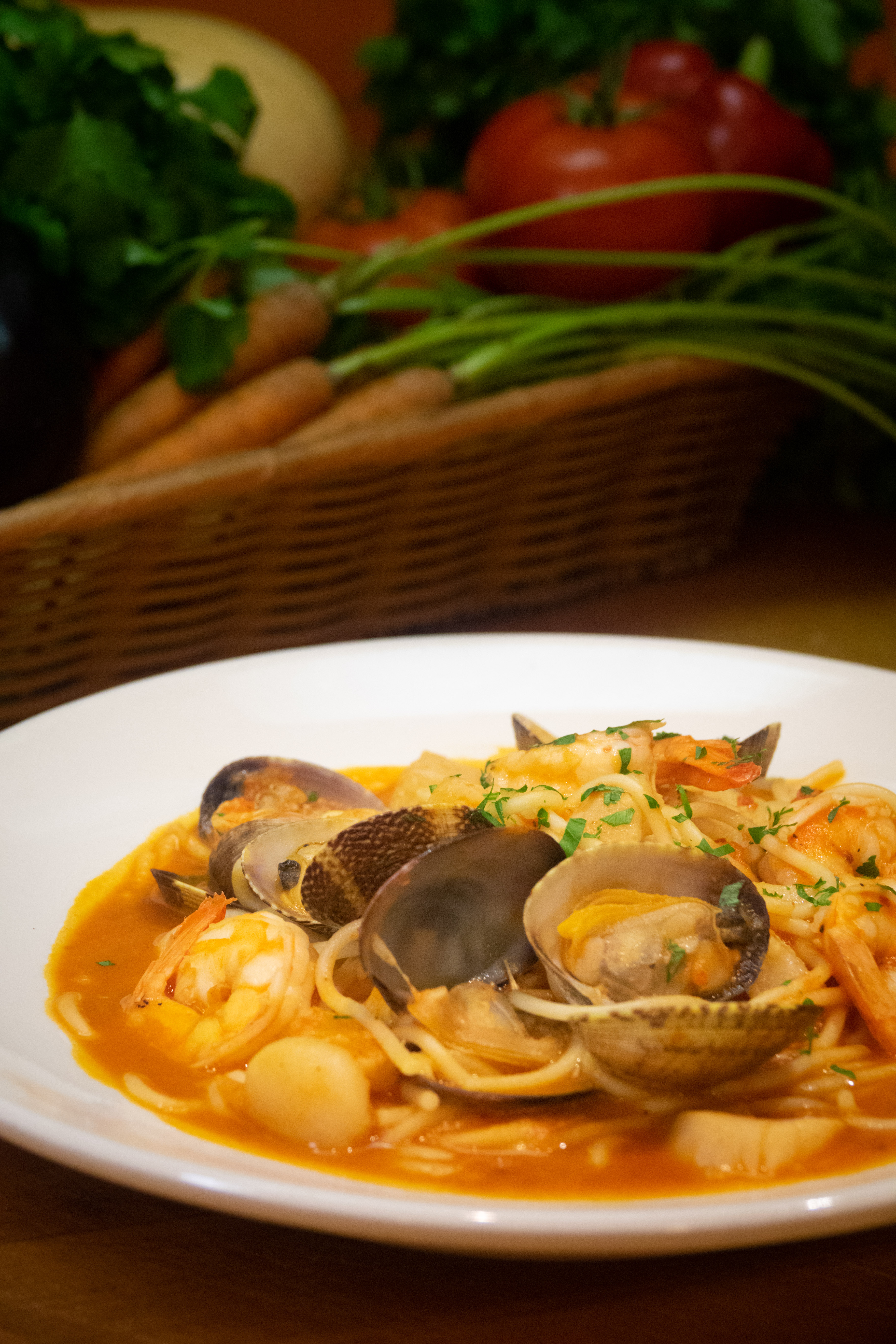 Order 7. Seafood Pasta food online from Pomodoro store, New York on bringmethat.com