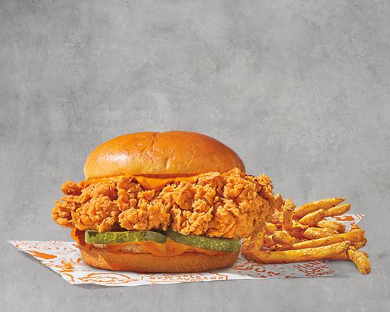 Order Spicy Chicken Sandwich Dinner food online from Popeyes Chicken and Biscuits store, Columbia on bringmethat.com