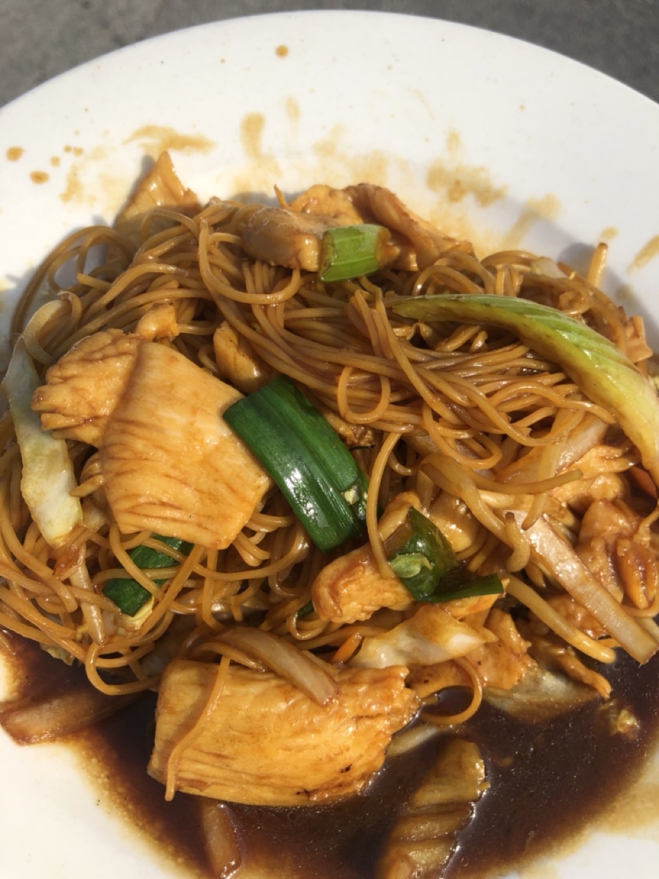 Order L24. Chicken Lo Mein Lunch Special food online from Authentic Chinese store, San Antonio on bringmethat.com