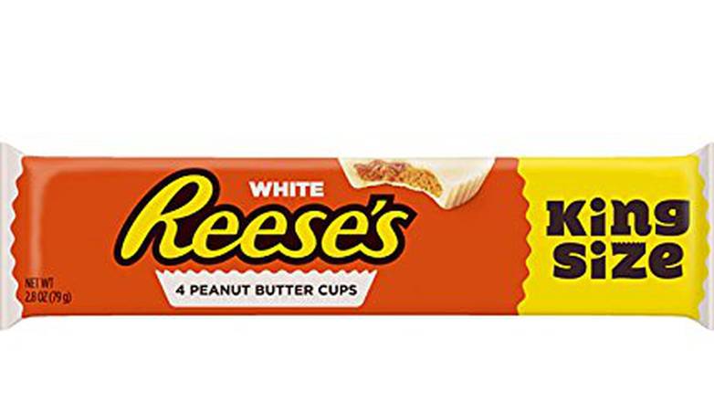 Order Reese's Peanut Butter Cups, White Creme Candy, King Size 2.8 oz food online from Valero Food Mart store, Murrayville on bringmethat.com