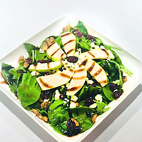 Order Baby Spinach & Pear Salad food online from Chatters Bar & Gril store, Holtsville on bringmethat.com