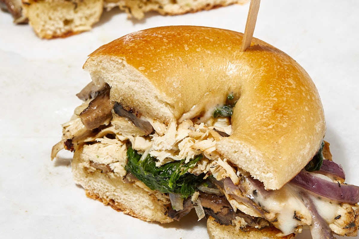 Order Chicken Cheesesteak Sandwich food online from Spread Bagelry store, Philadelphia on bringmethat.com
