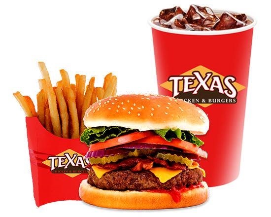 Order Bacon Burger Combo food online from Texas Chicken & Burgers store, Bronx on bringmethat.com