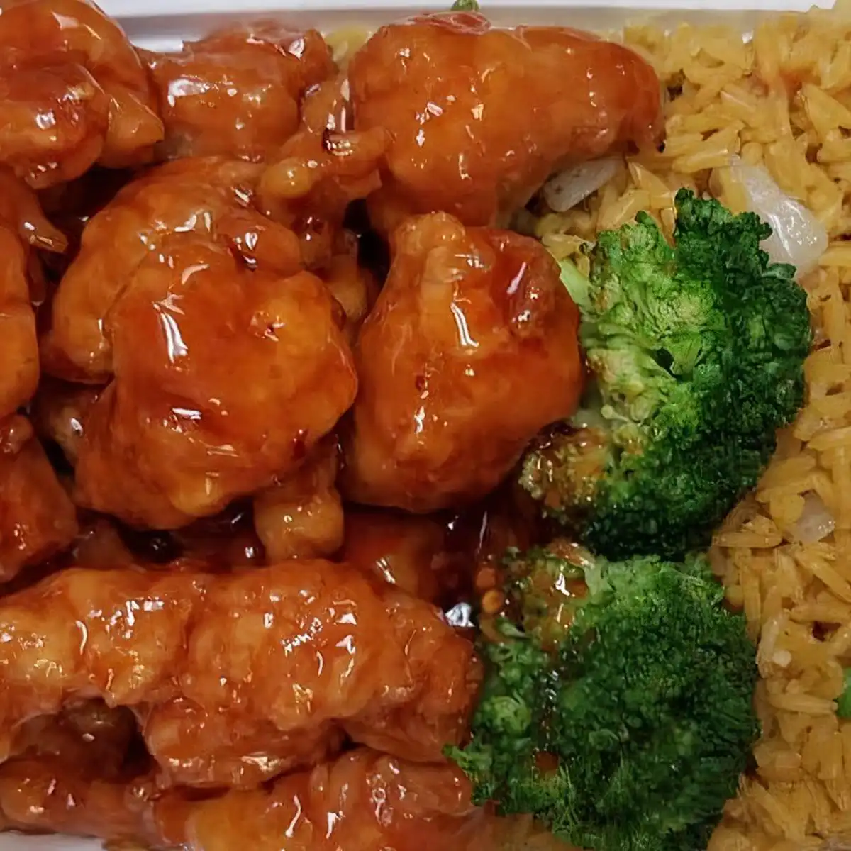 Order General Tso's Chicken Dinner Combo food online from Chopstix House store, Lawnside on bringmethat.com