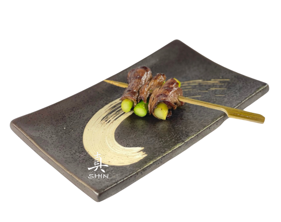 Order Asparagus w/ Beef Yakitori food online from Shin ramen store, Los Angeles on bringmethat.com
