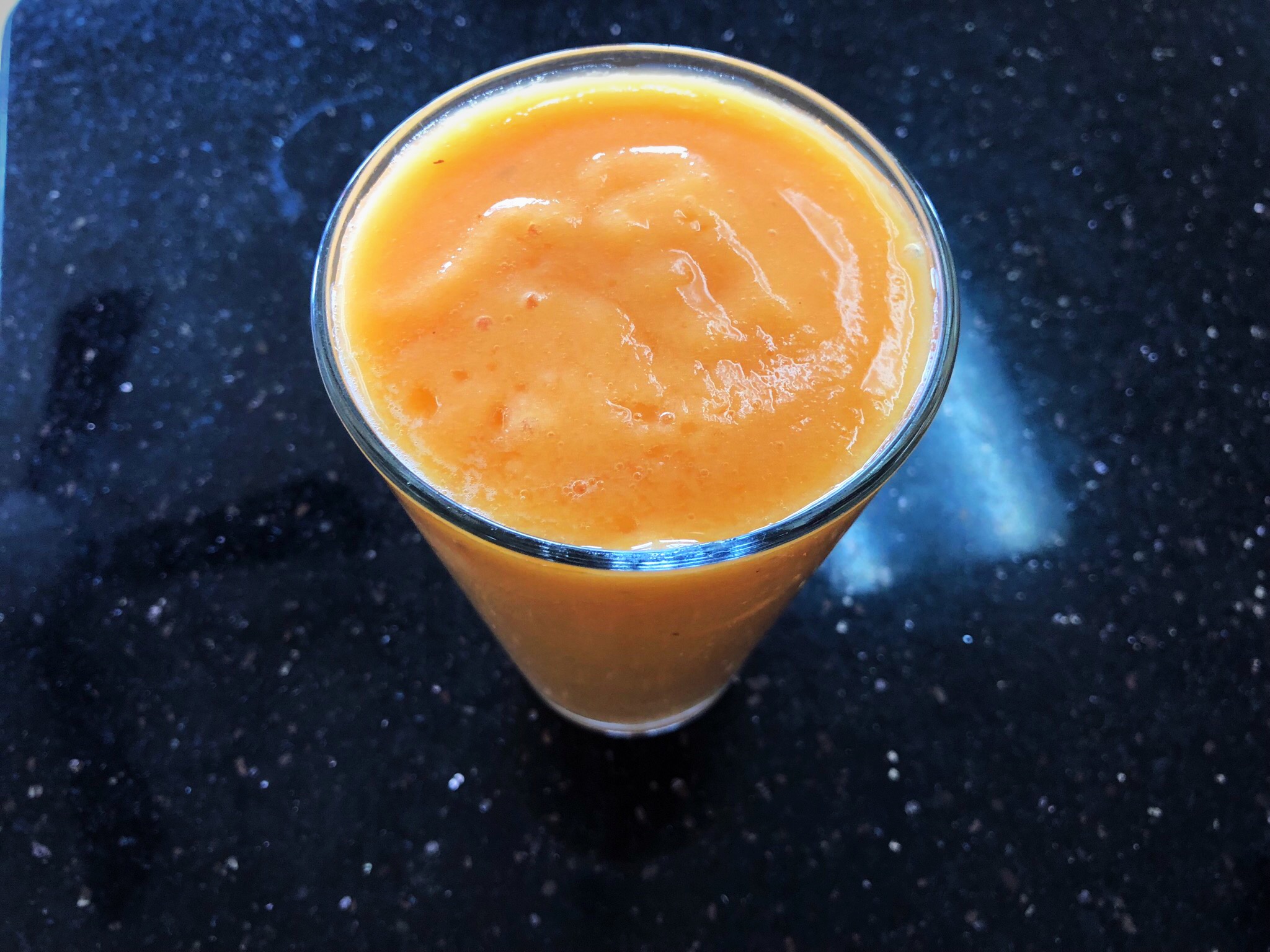 Order 9. Pineapple, Papaya and Mango Smoothie food online from Healthy Garden & Gourmet Pizza store, Collingswood on bringmethat.com