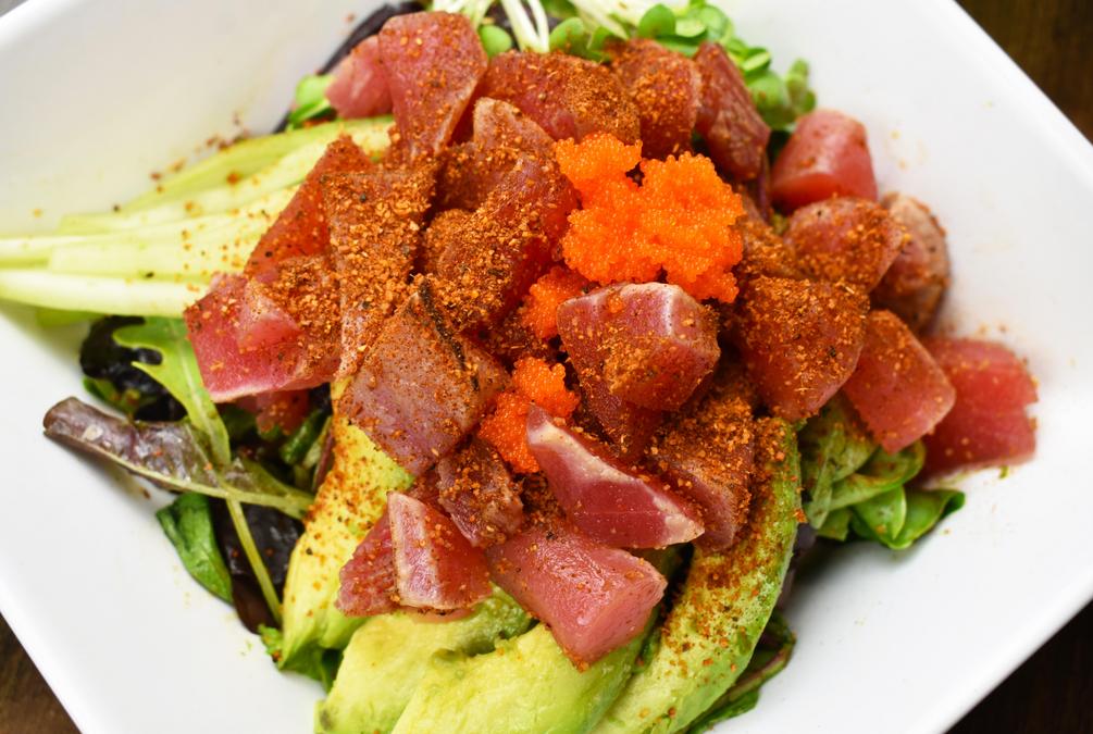 Order Cajun Pepper Tuna Salad food online from Akaya Sushi, Izakaya & Ramen store, Richardson on bringmethat.com