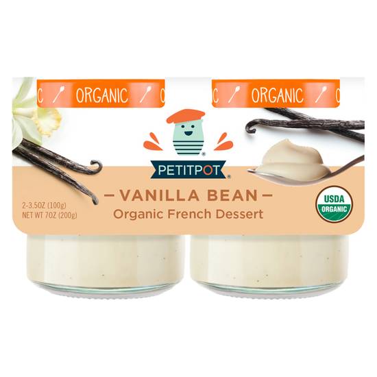 Order Petit Pot Vanilla Bean Organic French Dessert 2 PK food online from Everyday Needs by Gopuff store, Chicago on bringmethat.com