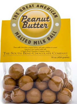 Order Peanut Butter Malt Balls food online from South Bend Chocolate Company store, Indianapolis on bringmethat.com