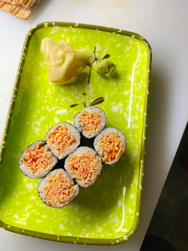 Order 68. Spicy Kani Roll 辣蟹柳卷 food online from Tengu Sushi store, Newport on bringmethat.com
