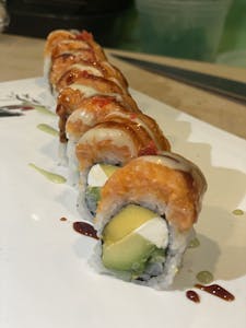 Order Mango Salmon Roll food online from Sake House store, Beaver Dam on bringmethat.com