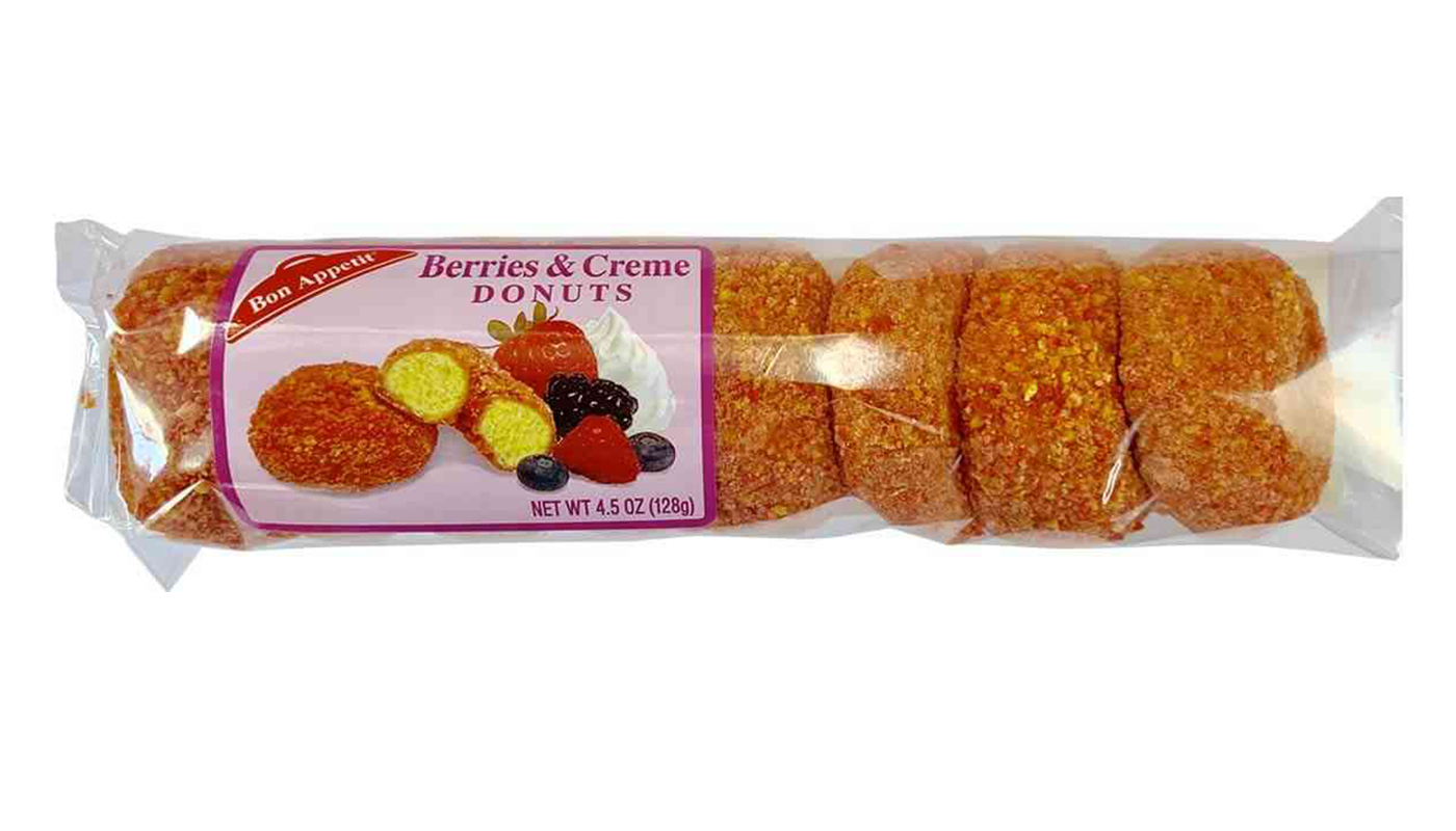 Order Bon Appetit Strawberry Cheesecake Donuts 6 Pack food online from Chevron Extramile store, Long Beach on bringmethat.com