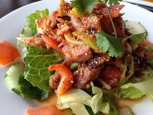 Order Y2. Yum Neau (spicy) food online from Thai Amarin store, Springfield Township on bringmethat.com
