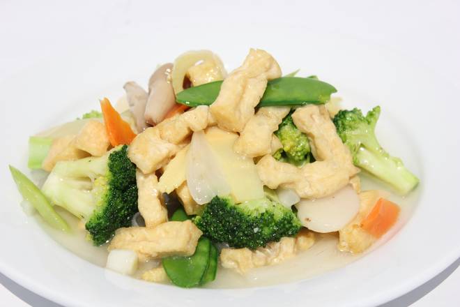 Order Tofu with Vegetables food online from China Pavilion store, Orange on bringmethat.com