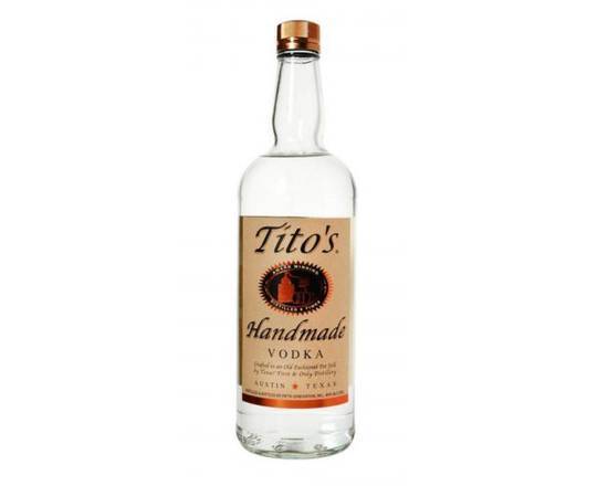 Order Tito's, 750mL vodka (40.0% ABV) food online from Limoncello store, San Francisco on bringmethat.com