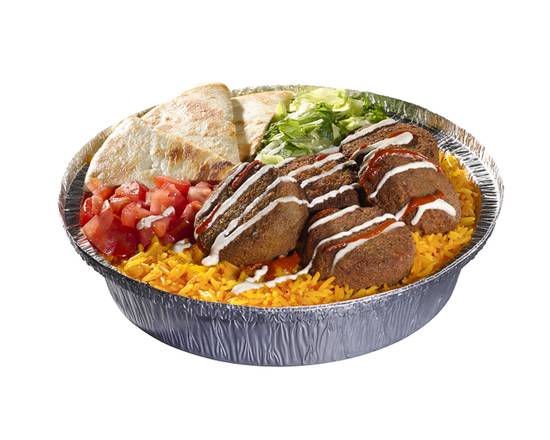 Order Falafel Platter food online from The Halal Guys -Carrollton, TX store, Carrolton on bringmethat.com