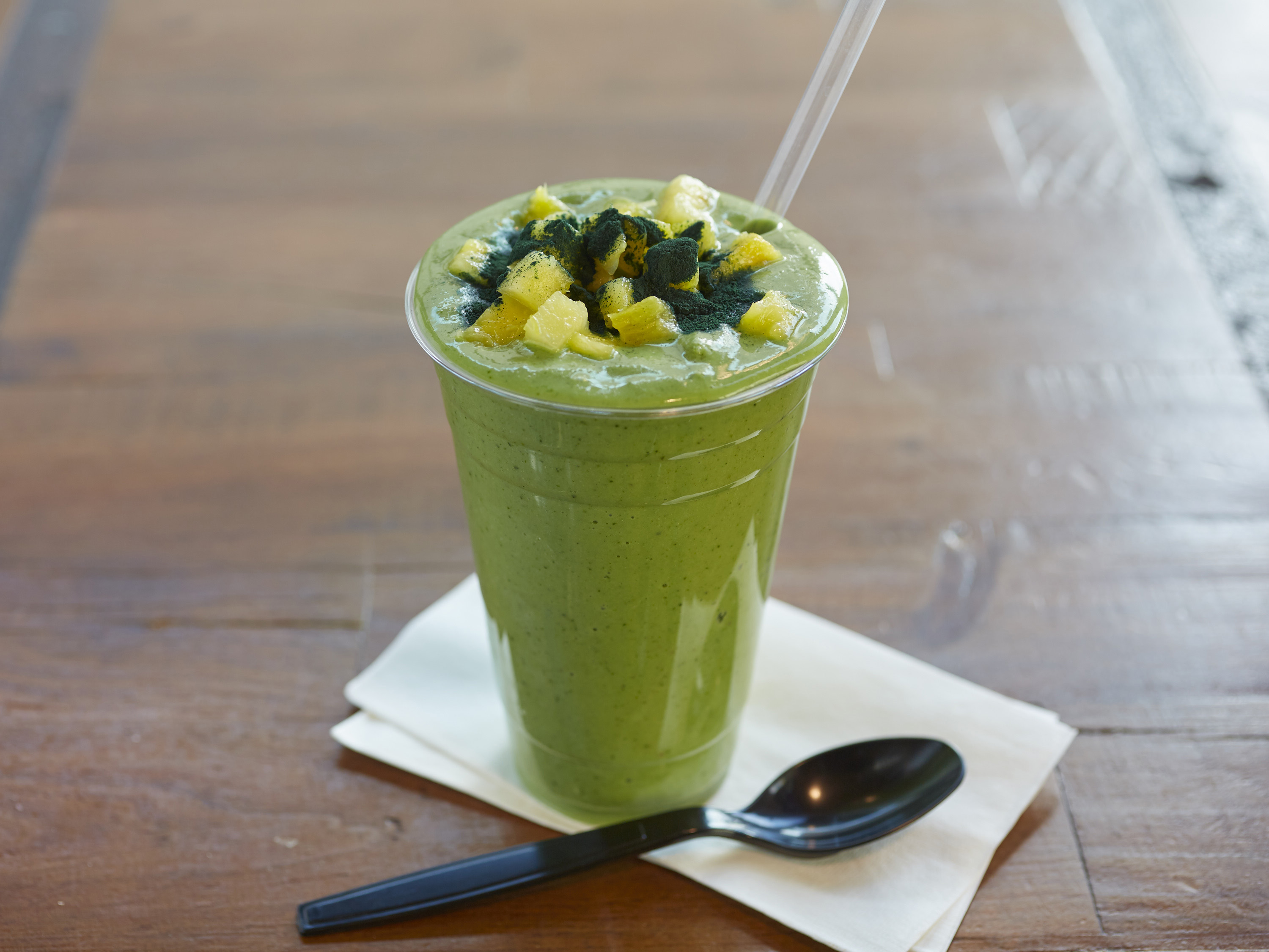 Order Greens Smoothie food online from The Blend Superfood Bar store, Oxnard on bringmethat.com