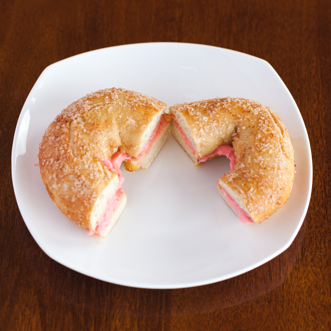 Order Bagel with Flavored Cream Cheese food online from The Bagel Shack store, Lake Forest on bringmethat.com